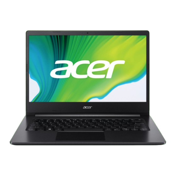 Acer ASPIRE A314-35-P4L2 Manuel D'utilisation