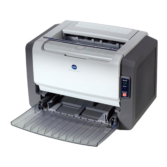 Konica Minolta PagePro 1300W Guide D'installation