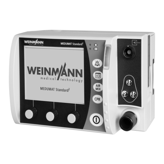 Weinmann MEDUMAT Standard2 Mode D'emploi