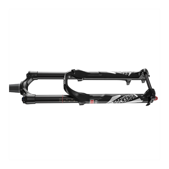 SRAM RockShox Manuel D'utilisation