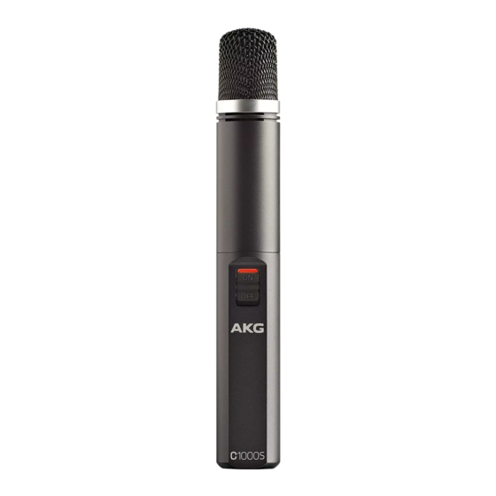 AKG C1000S Mode D'emploi