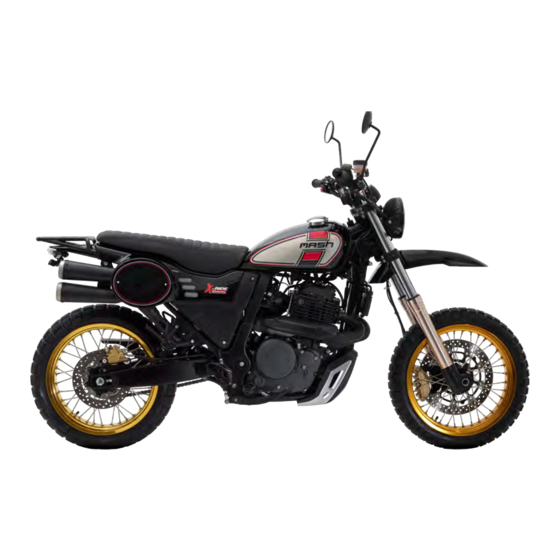 Mash X-RIDE 650cc Manuel D'utilisateur