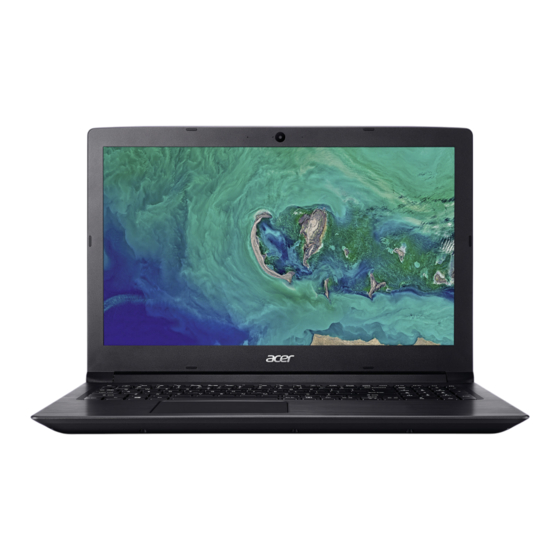 Acer Aspire 3 A315-33 Manuel D'utilisation