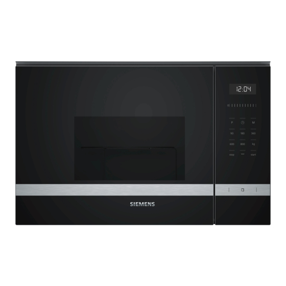 Siemens BE525LM 0 Serie Manuel D'utilisation Et Notice D'installation
