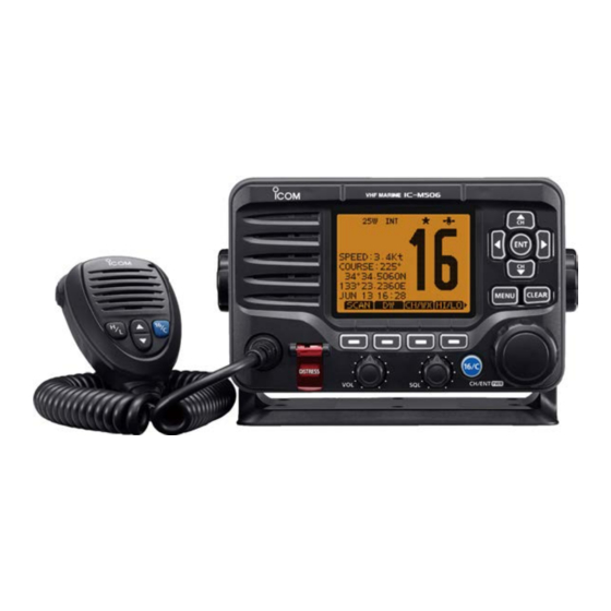 Icom IC-M506GE Notice De Base