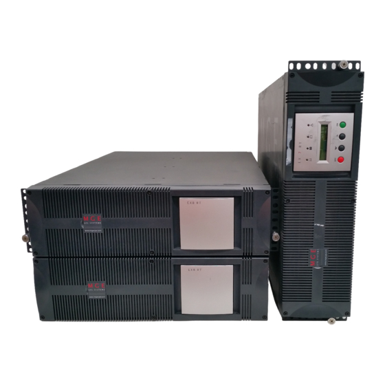 MGE UPS Systems Comet EX 7 RT Manuel D'installation Et D'utilisation