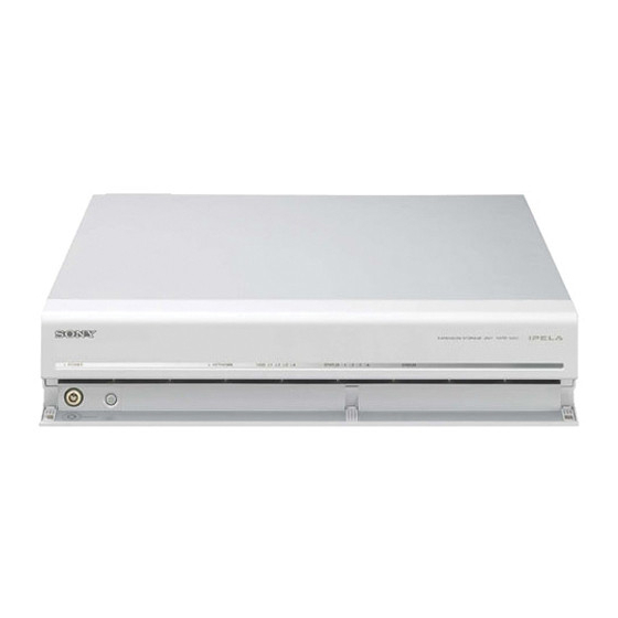 Sony IPELA NSRE-S200 Manuel D'installation