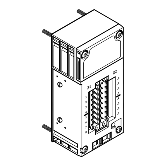 Festo CPX-4AE-4AA-H Instructions