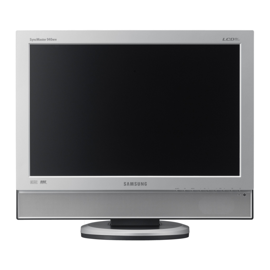 Samsung SyncMaster 940MW Mode D'emploi