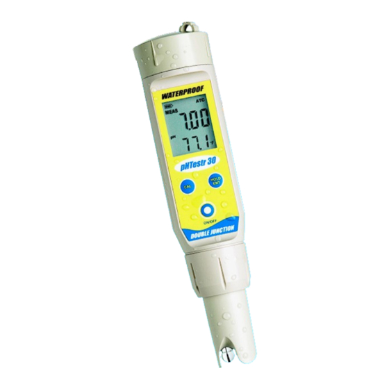 Lovibond MicroDirect pH30 Mode D'emploi