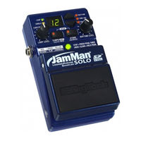 DigiTech JamMan SOLO Mode D'emploi