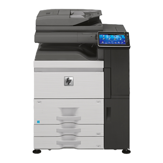 HP Color MFP S962dn Guide De Démarrage Rapide