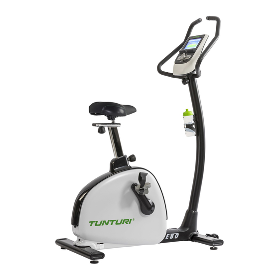 Tunturi E80 Upright Bike Manuel De L'utilisateur