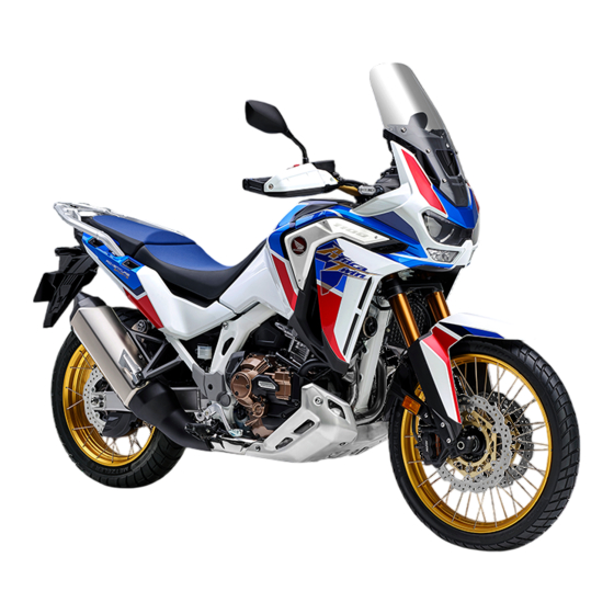 Honda CRF1100 2019 Mode D'emploi