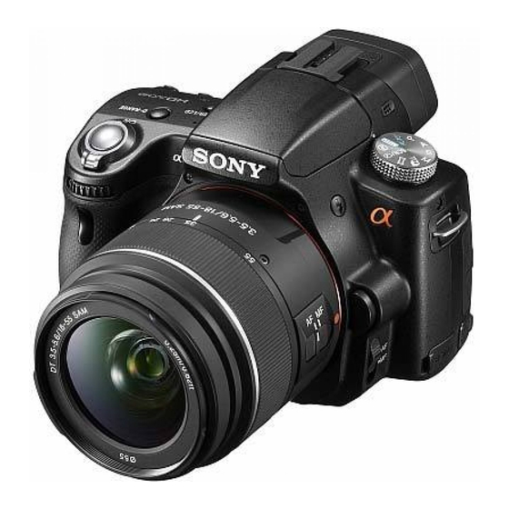 Sony a35 Mode D'emploi