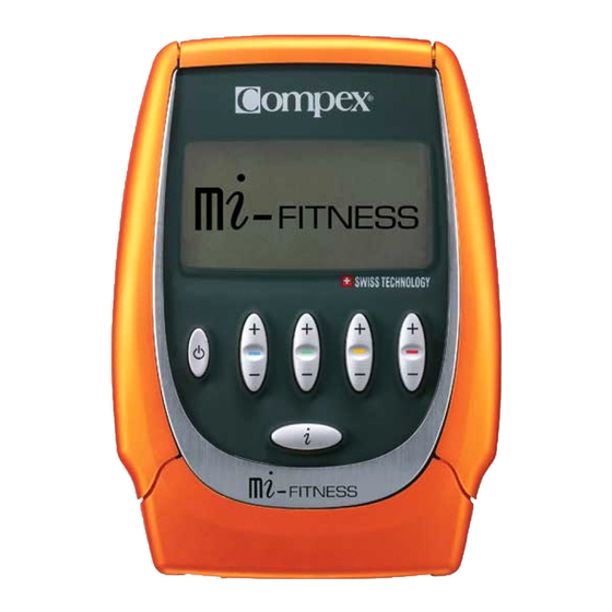 Compex mi-FITNESS Manuel D'utilisation