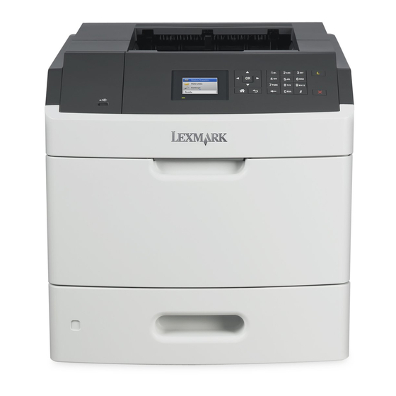 Lexmark MS811 Guide Rapide
