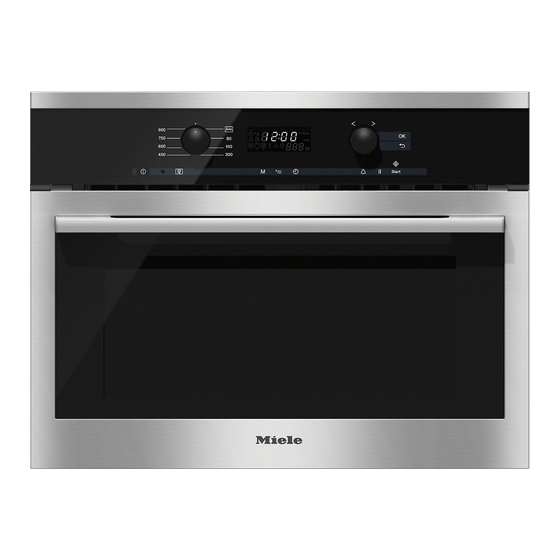 Miele M 6160 TC Instructions D'utilisation Et D'installation