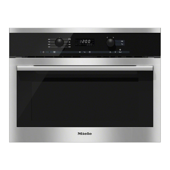 Miele M 6160 TC Mode D'emploi