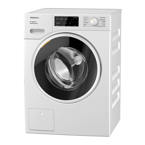 Miele WSG 363 Selection Mode D'emploi