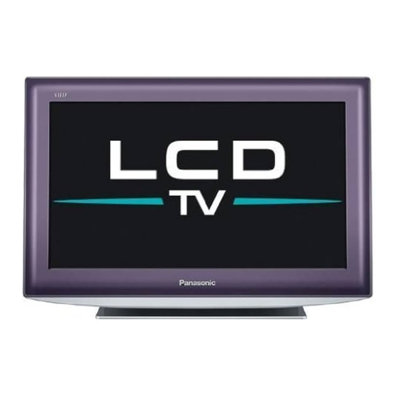 Panasonic TX-L19D28EP Mode D'emploi