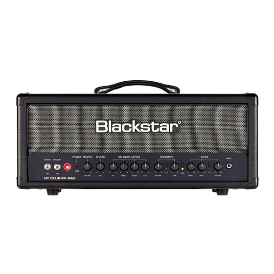 Blackstar Amplification HT CLUB 50 Mode D'emploi