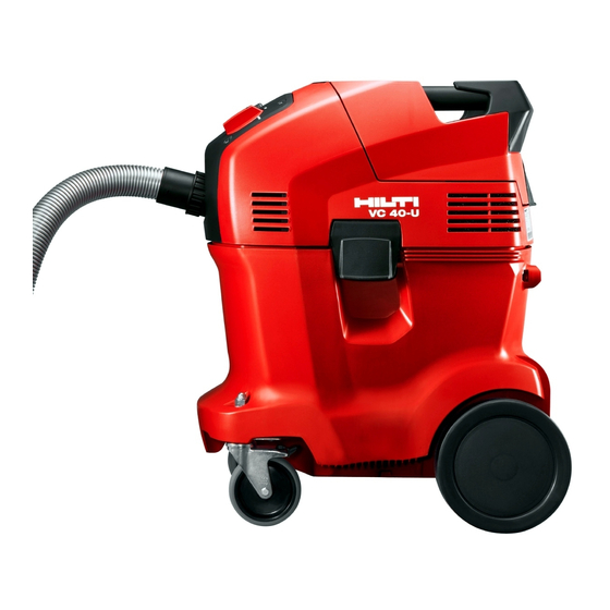 Hilti VC 40-UE Mode D'emploi