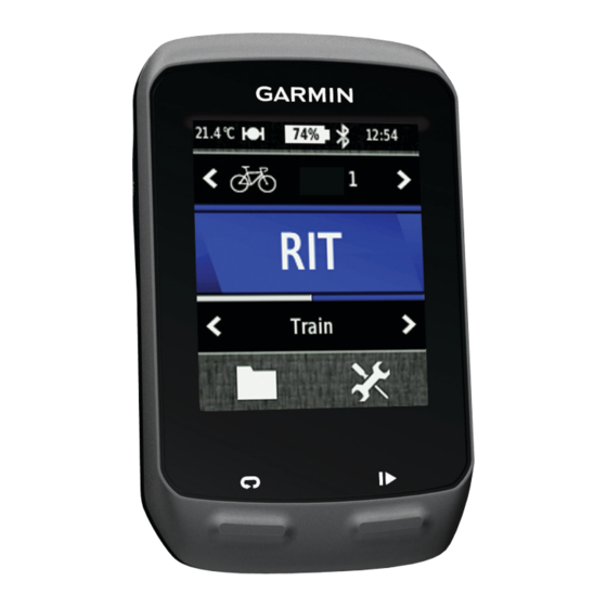 Garmin Edge 510 Manuel De Demarrage Rapide