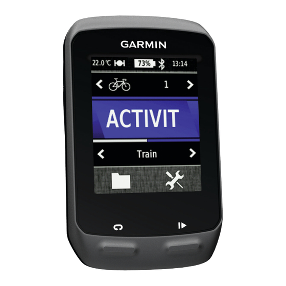 Garmin Edge 510 Manuel D'utilisation