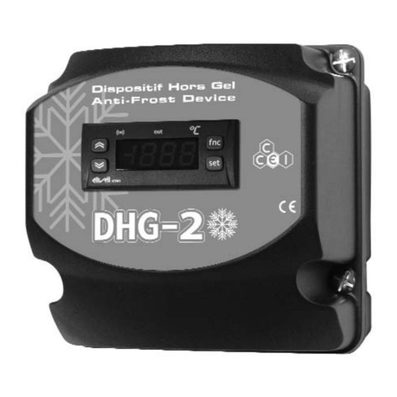 ccei DHG-2 Mode D'emploi