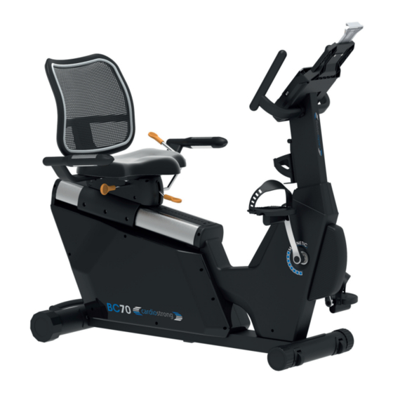CARDIOSTRONG BC70 Notice De Montage Et Mode D'emploi