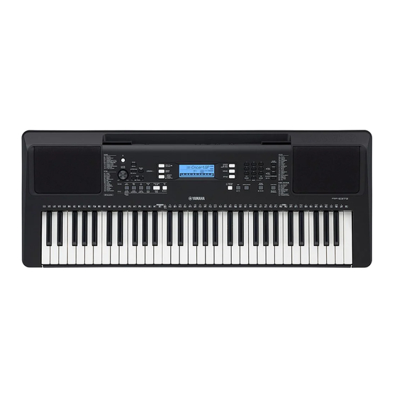 Yamaha PSR-E373 Mode D'emploi