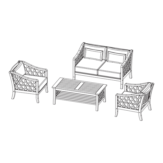 West Elm 4 Pieces patio set Instructions D'assemblage