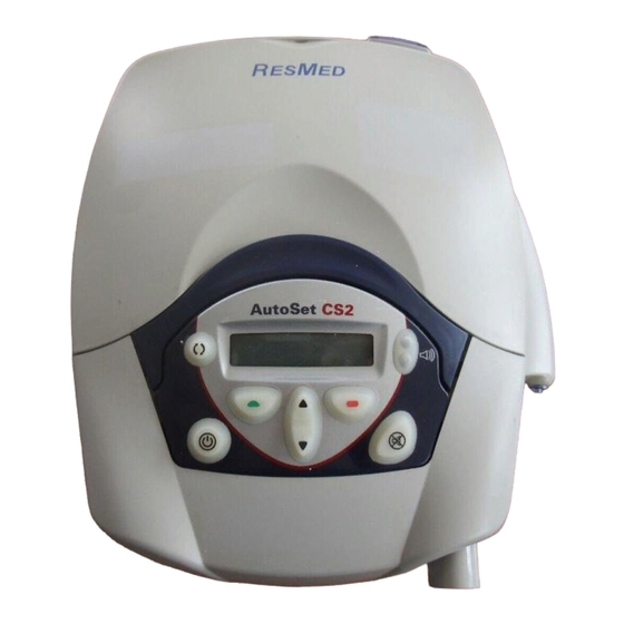 ResMed AutoSet CS 2 Manuel Utilisateur