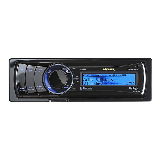 Pioneer Premier DEH-P710BT Manuel D'installation