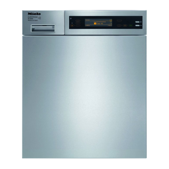 Miele W 2859i WPM SUPERTRONIC Mode D'emploi