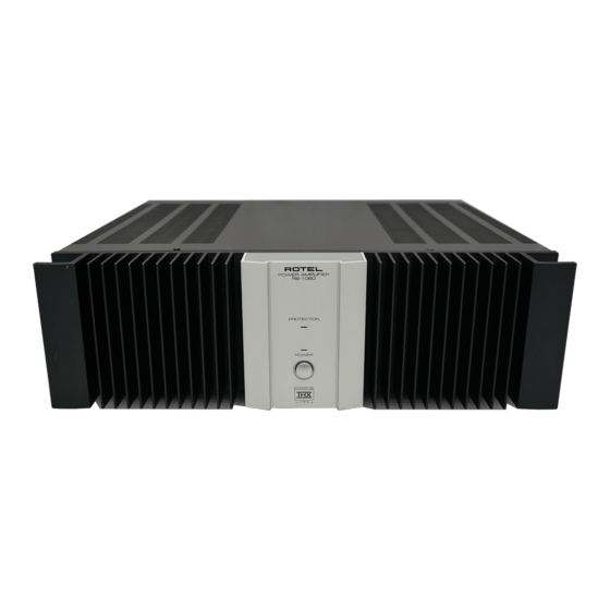 Rotel RB-1080 Manuel D'utilisation