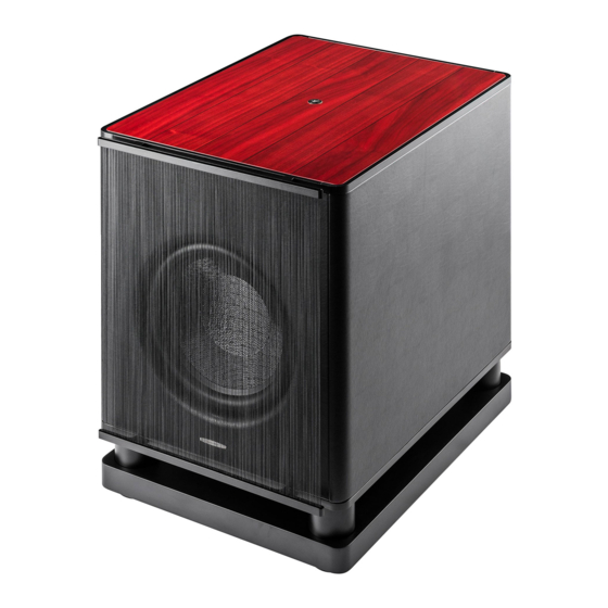 Sonus Faber Gravis Mode D'emploi