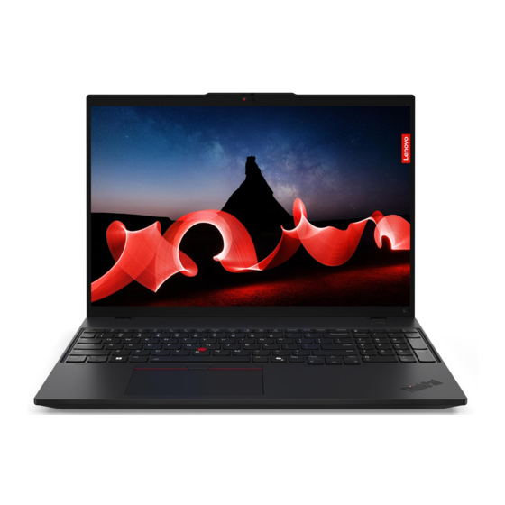 Lenovo ThinkPad L16 Gen 1 Guide D'utilisation