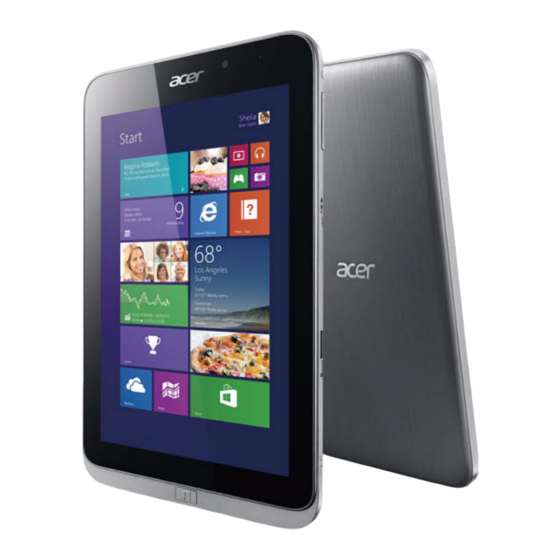 Acer Iconia W4 Manuel D'utilisation