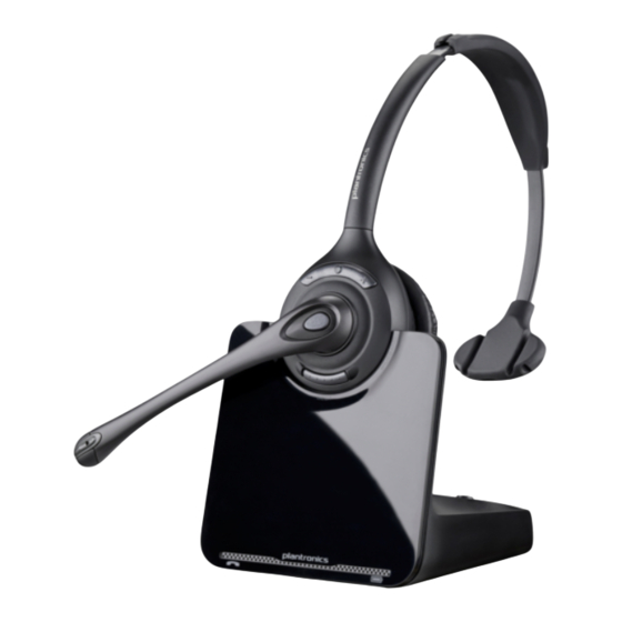 Plantronics CS510 Guide De L'utilisateur