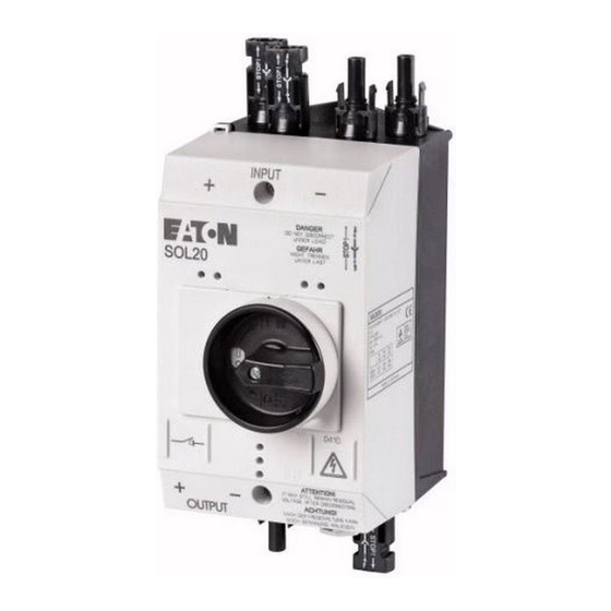 Eaton SOL Serie Notice D'installation