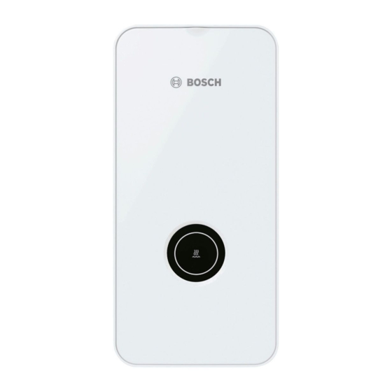 Bosch TR7001 15/18/21 DESOB Notice D'installation Et D'utilisation