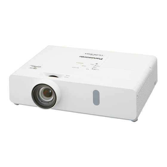 Panasonic PT-VW360 Manuel D'utilisation