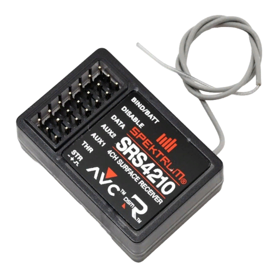 Spektrum SRS4210 Manuel D'utilisation