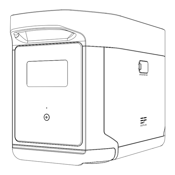 EcoFlow DELTA MAX Manuel D'utilisation