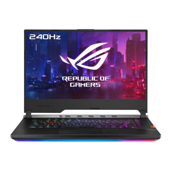 Asus Rog Strix G531GW Manuel Électronique