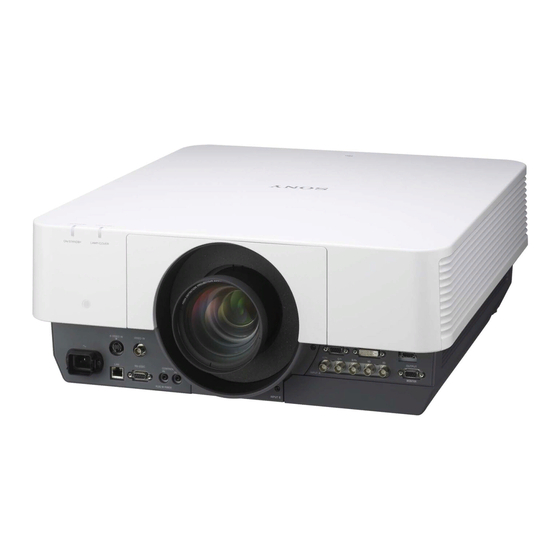 Sony VPL-FH500L Guide De Référence Rapide