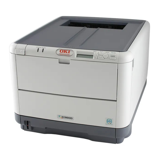 Oki C3600n Guide D'installation