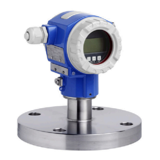 Endress+Hauser Deltapilot S FMB70 Information Technique
